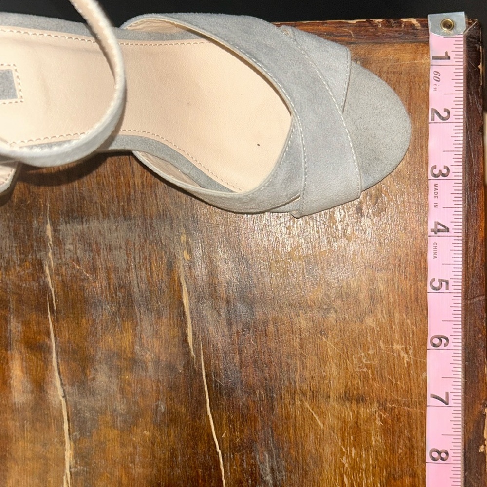 Forever 21 Stiletto Grey Faux Suede Heels - 4.5” heel - Picture 9 of 12